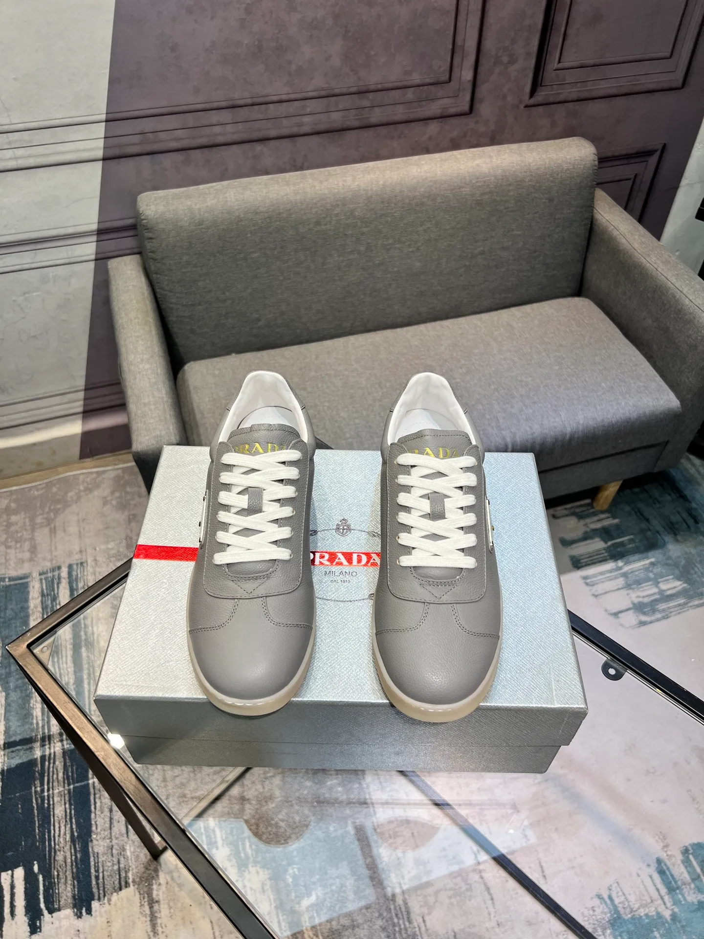 Men's shoes 💰540 [PRADA] Men's shoes are popular in the counter, official website synchronization, 1 high-quality shipment ✔️ Original frosted cowhide + cowhide lining, 1🆚1 replica, original sole, 38-45 (45 customized, non-refundable)
